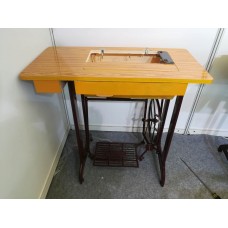2DRAWER TABLE WITH IRON STAND